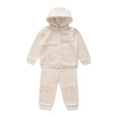 EXCEPTION - Conjunto Polerón y Pantalón Buzo Franela Bebé Niña