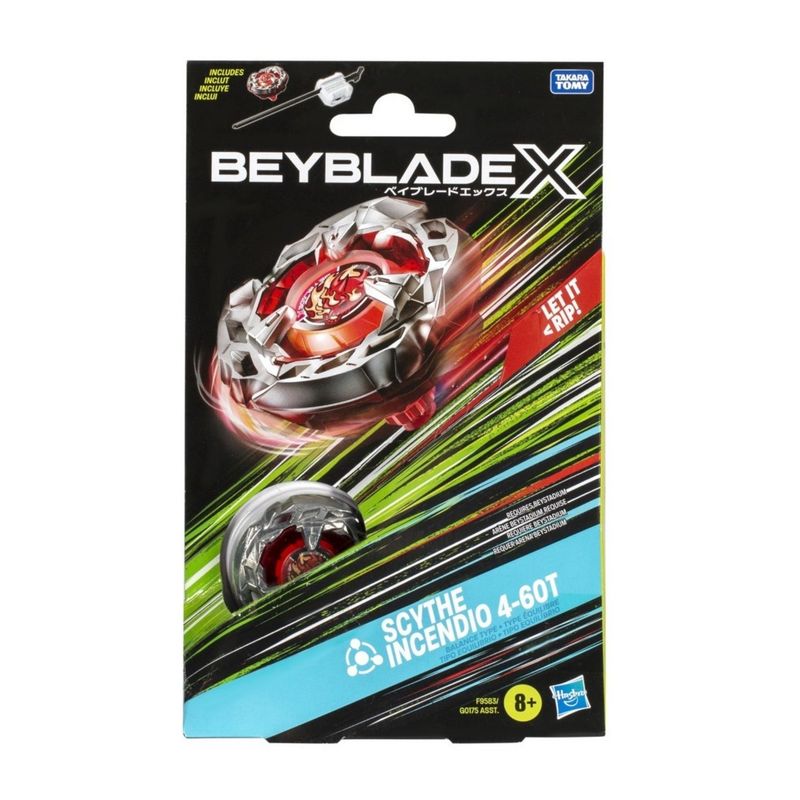BEYBLADE - Beyblade X Kit Inicial Scythe Incendio