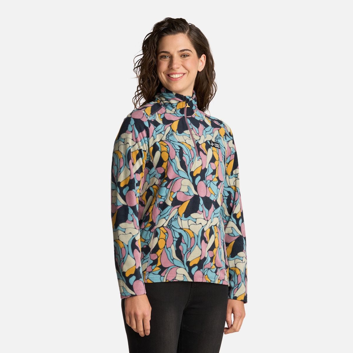 HAKA HONU - Polerón Mujer Asegurao Print Malva Haka Honu