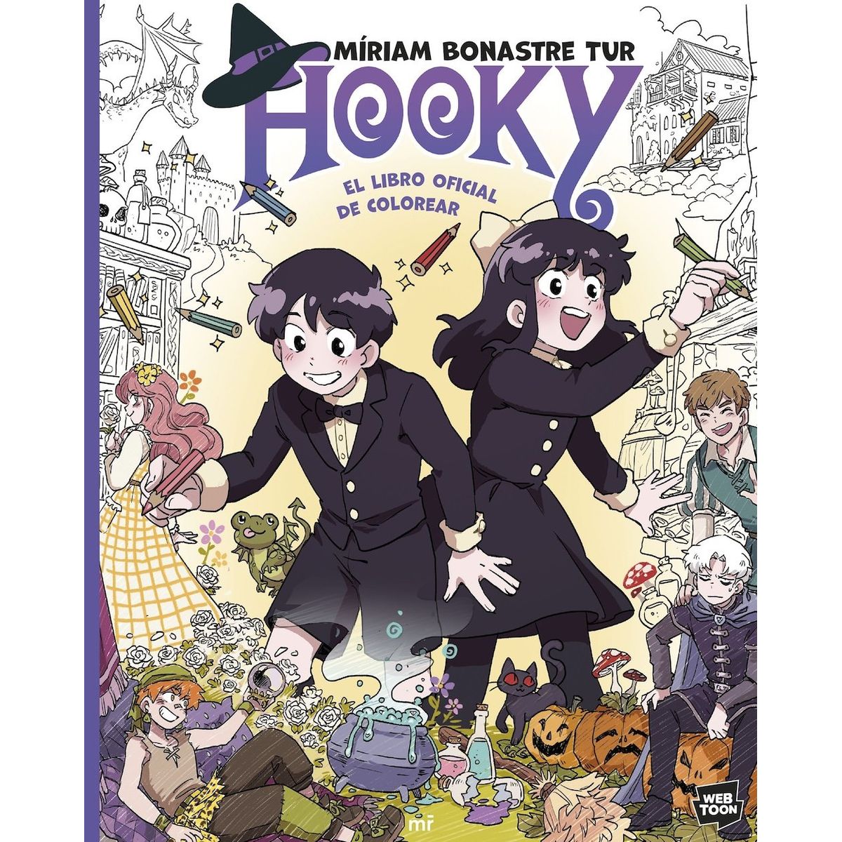 EDICIONES MARTINEZ ROCA - Libro Hooky. El libro oficial de colorear - Miriam Bonastre