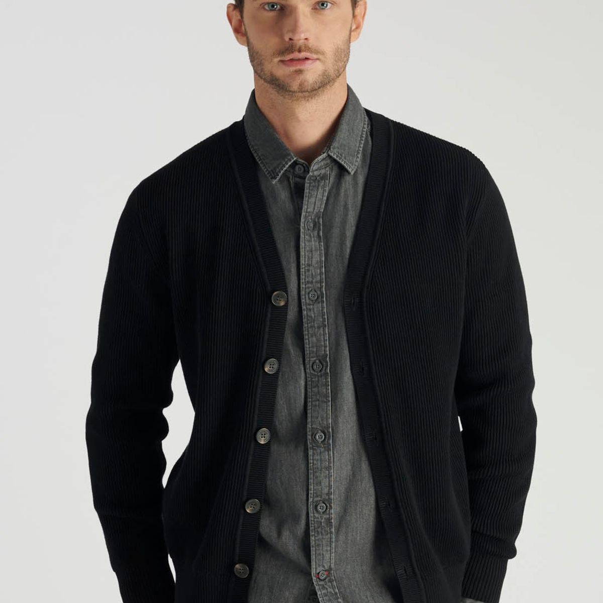 NEW MAN - Cardigan Oviedo Heritage Negro Newman