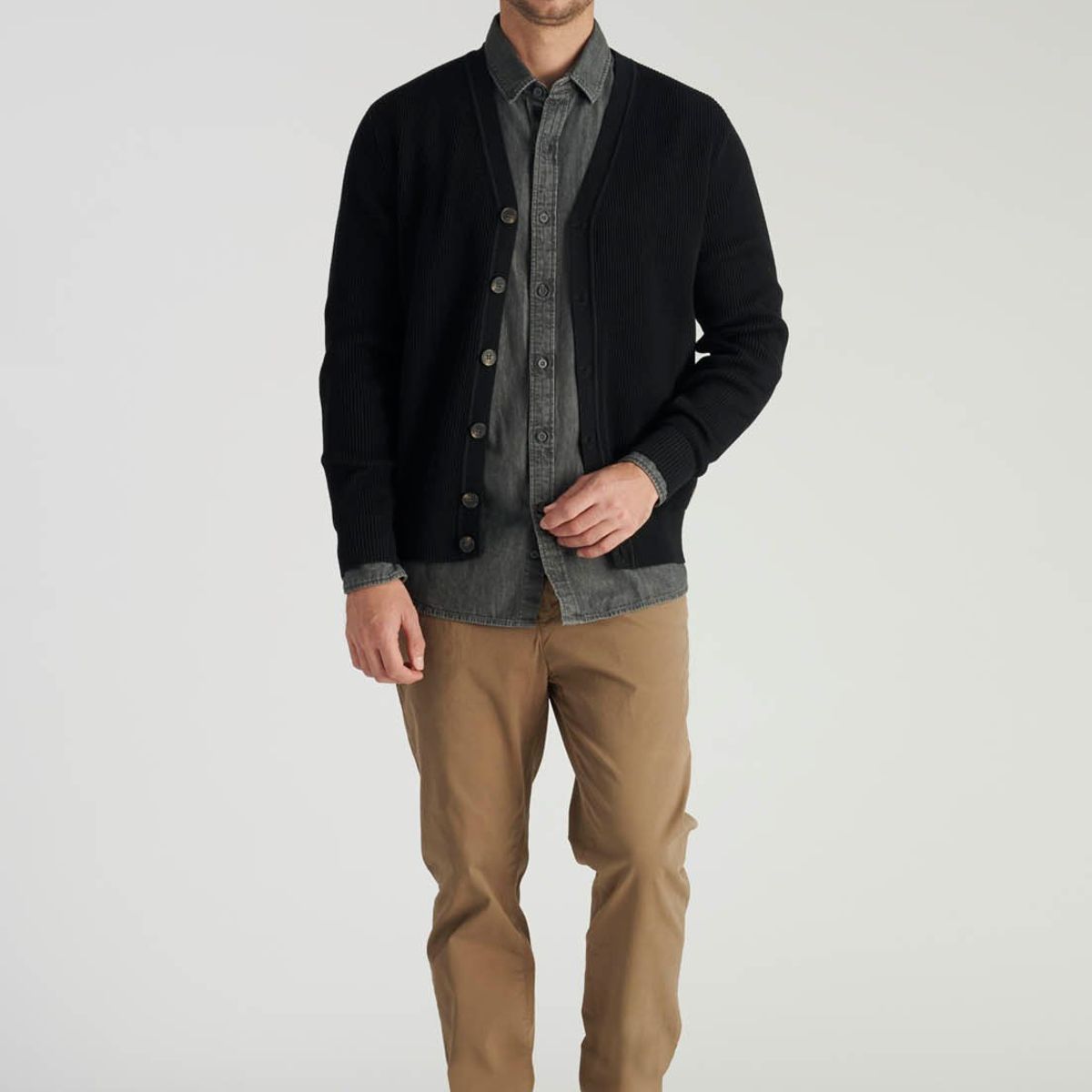 NEW MAN - Cardigan Oviedo Heritage Negro Newman