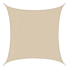 ITAHOME - TOLDO VELA QUITASOL CUADRADO 4x4 MT HDPE BEIGE
