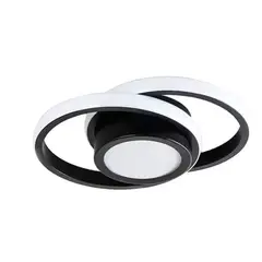 ESHOPANGIE - Lámpara De Techo Moderna Led Lámpara Regulable 2 Redondos