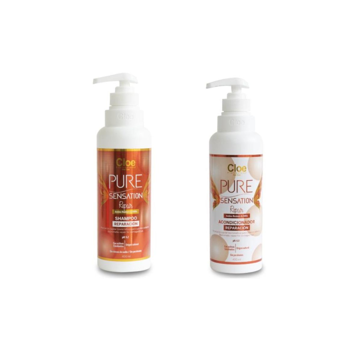 CLOE - Shampoo y Acondicionador Pure Sensation Repair Cloe
