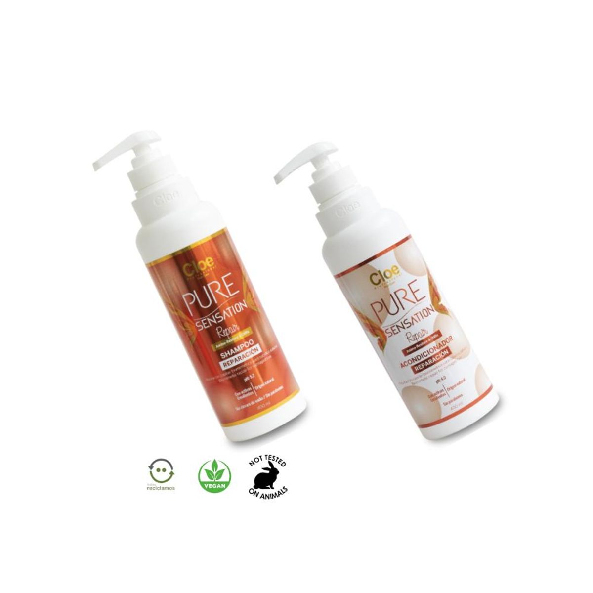 CLOE - Shampoo y Acondicionador Pure Sensation Repair Cloe