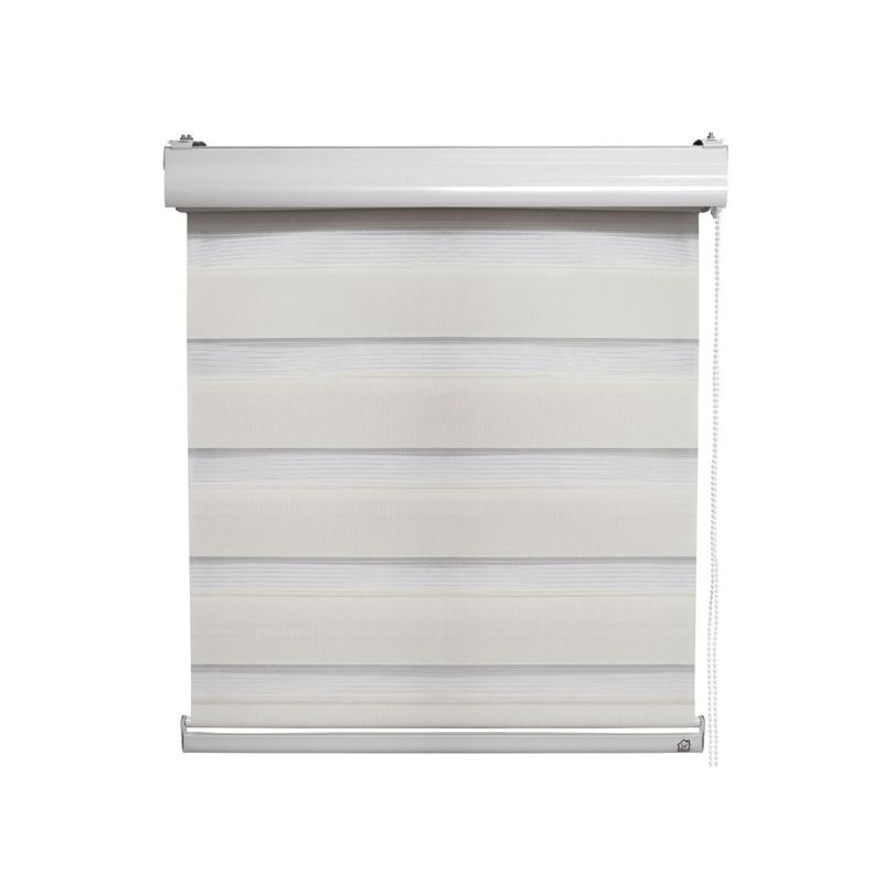 TODODESCUENTO - Cortina Roller Zebra 120x240cm Beige Crudo,