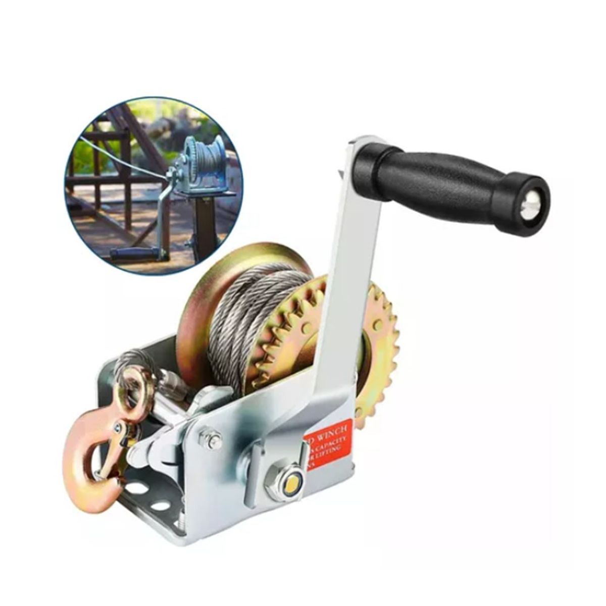 MUNDO MAGIA - Winche Malacate Manual 800 Libras 362 Kilos
