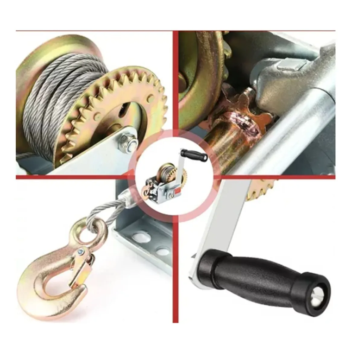 MUNDO MAGIA - Winche Malacate Manual 800 Libras 362 Kilos