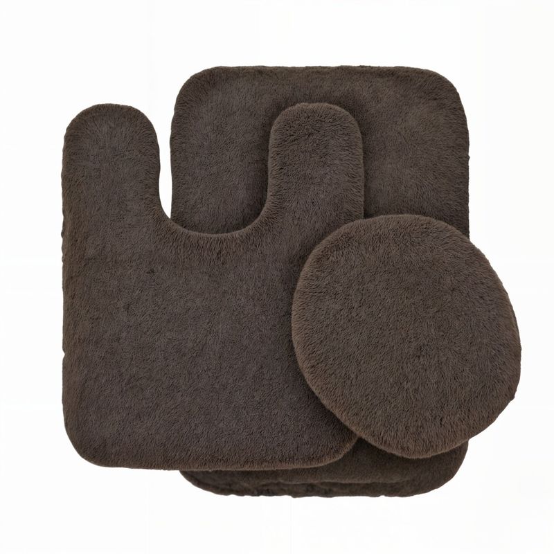 GENERICO - set de baño Juego de baño alfombras de baño cubre tapa wc 3en1