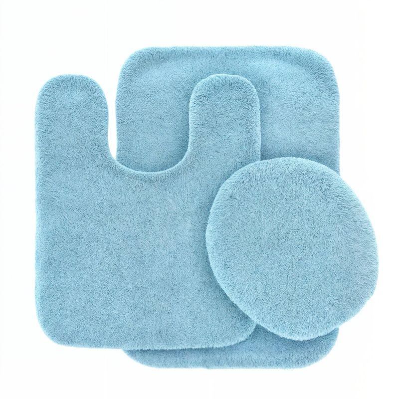 GENERICO - set de baño Juego de baño alfombras de baño cubre tapa wc 3en1