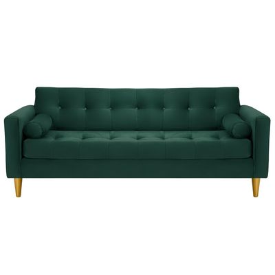 Imagen 2 del producto Sofa Retro 3CG+2C Felpa 01 Verde Botella
