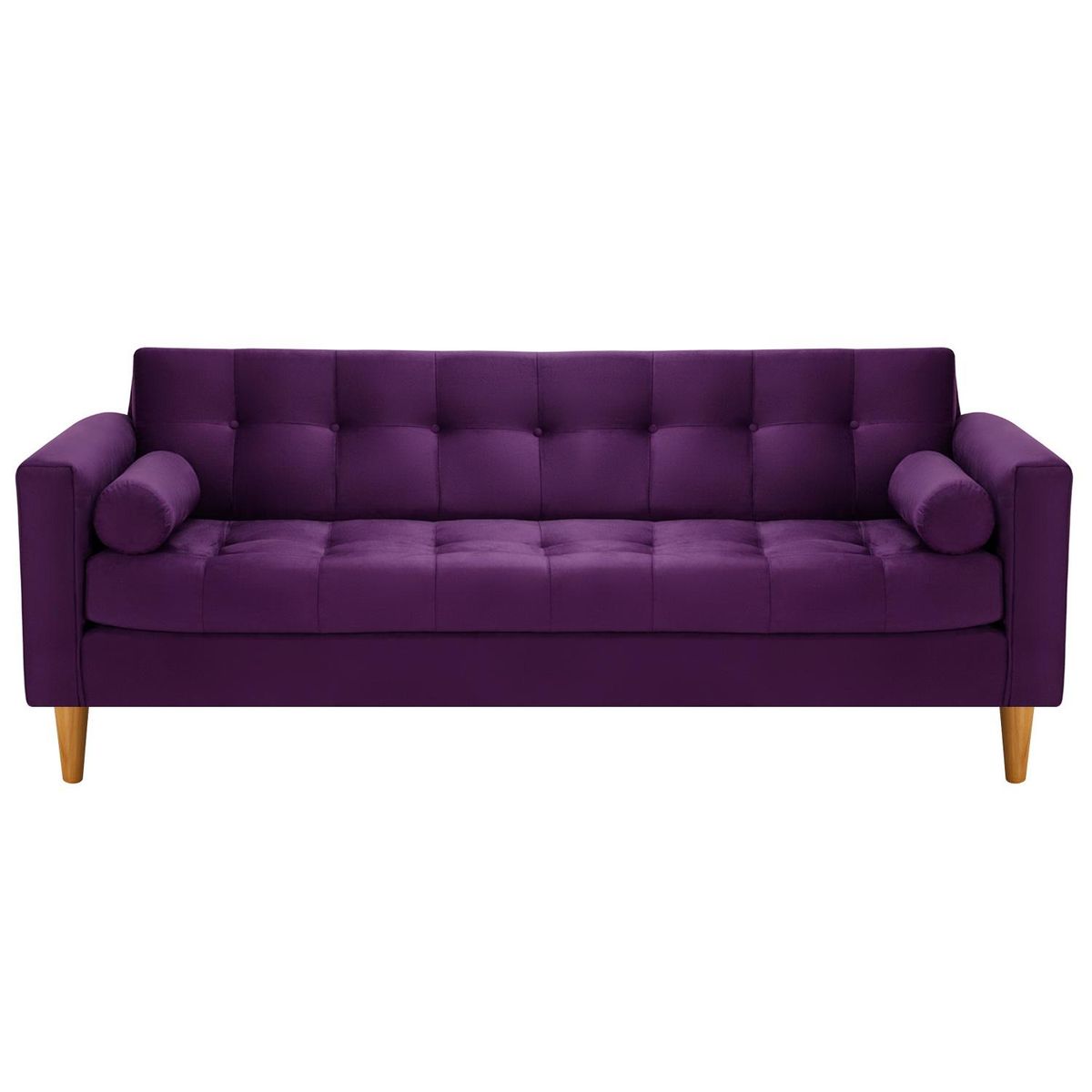 BODEVIR - Sofa Retro 3CG+2C Felpa 04 Morado