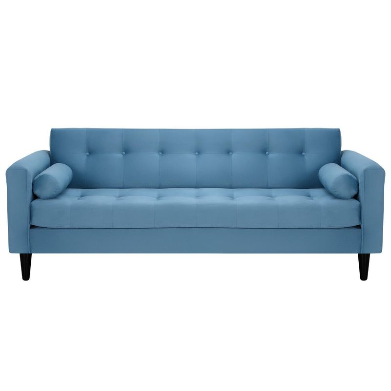 BODEVIR - Sofa Retro 3CG Felpa 00 Azul Petroleo
