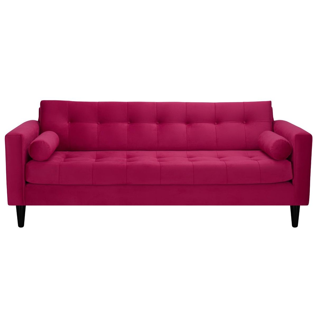BODEVIR - Sofa Retro 3CG Felpa 00 Burdeo