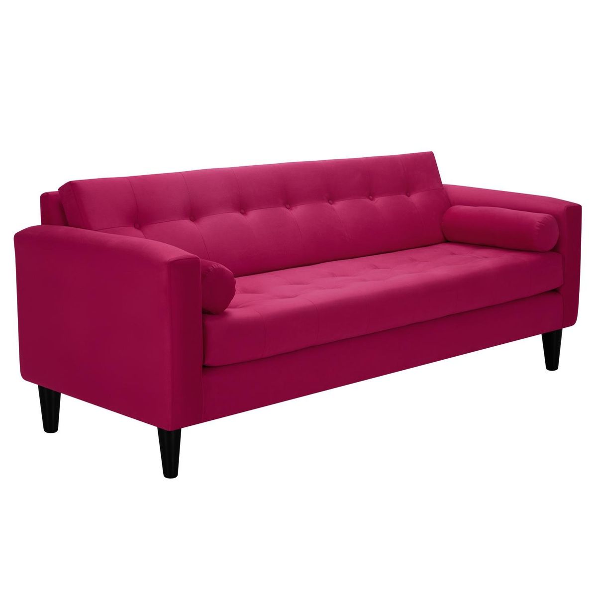 BODEVIR - Sofa Retro 3CG Felpa 00 Burdeo