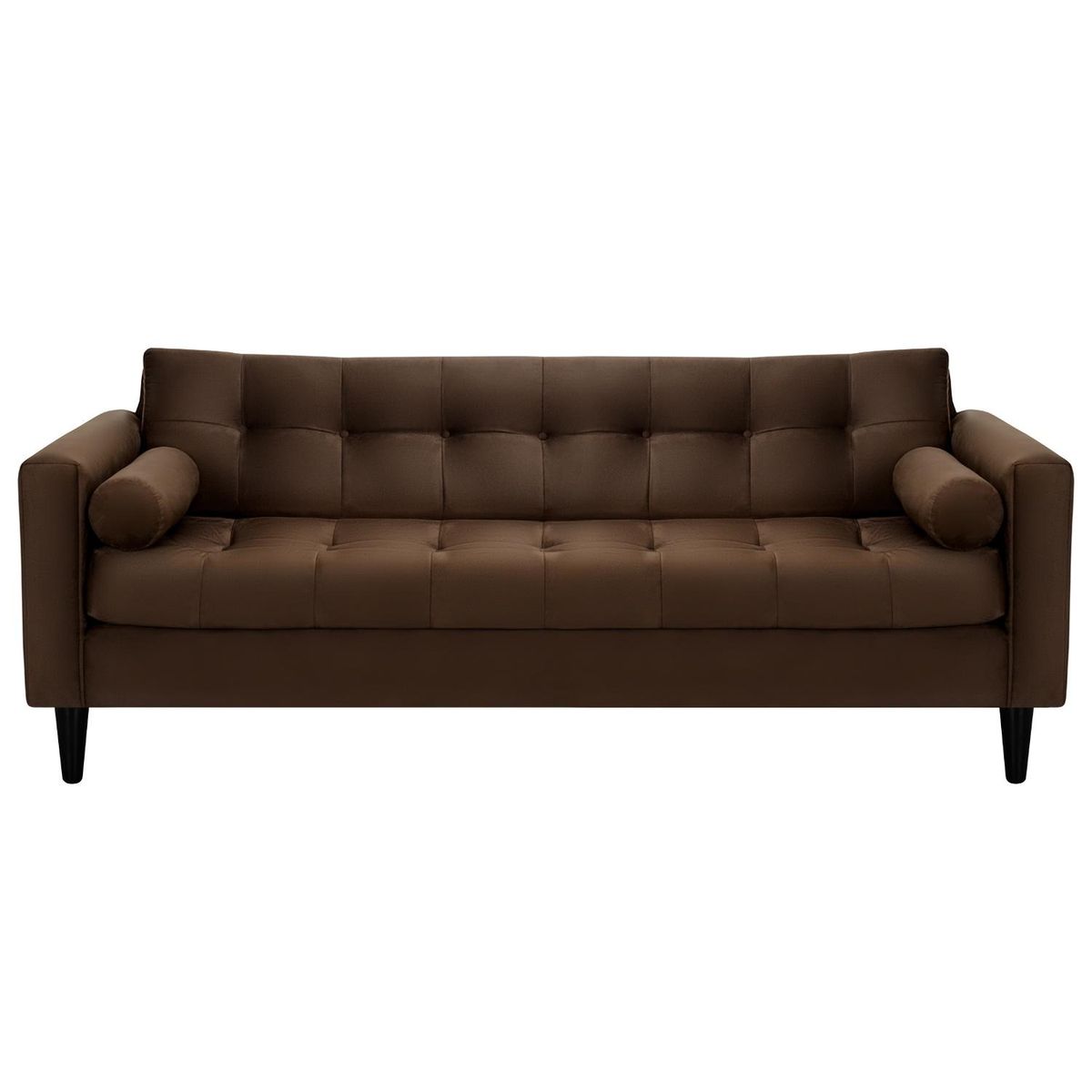 BODEVIR - Sofa Retro 3CG Felpa 00 Chocolate