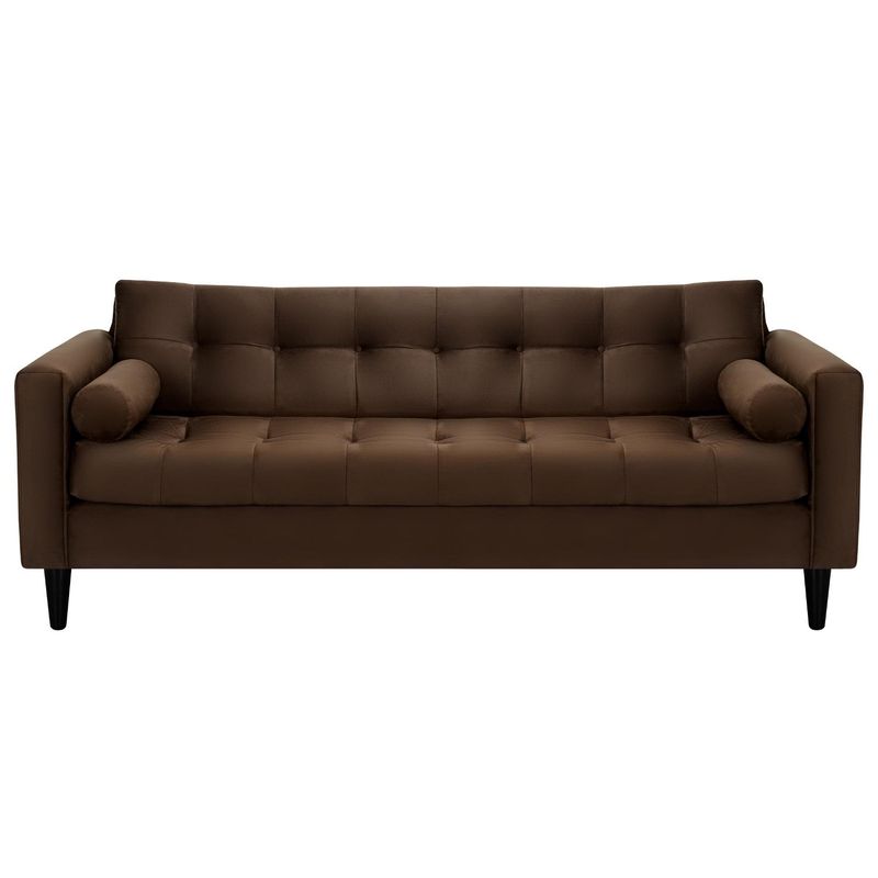 BODEVIR - Sofa Retro 3CG Felpa 00 Chocolate