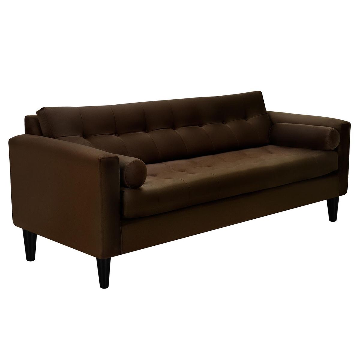 BODEVIR - Sofa Retro 3CG Felpa 00 Chocolate
