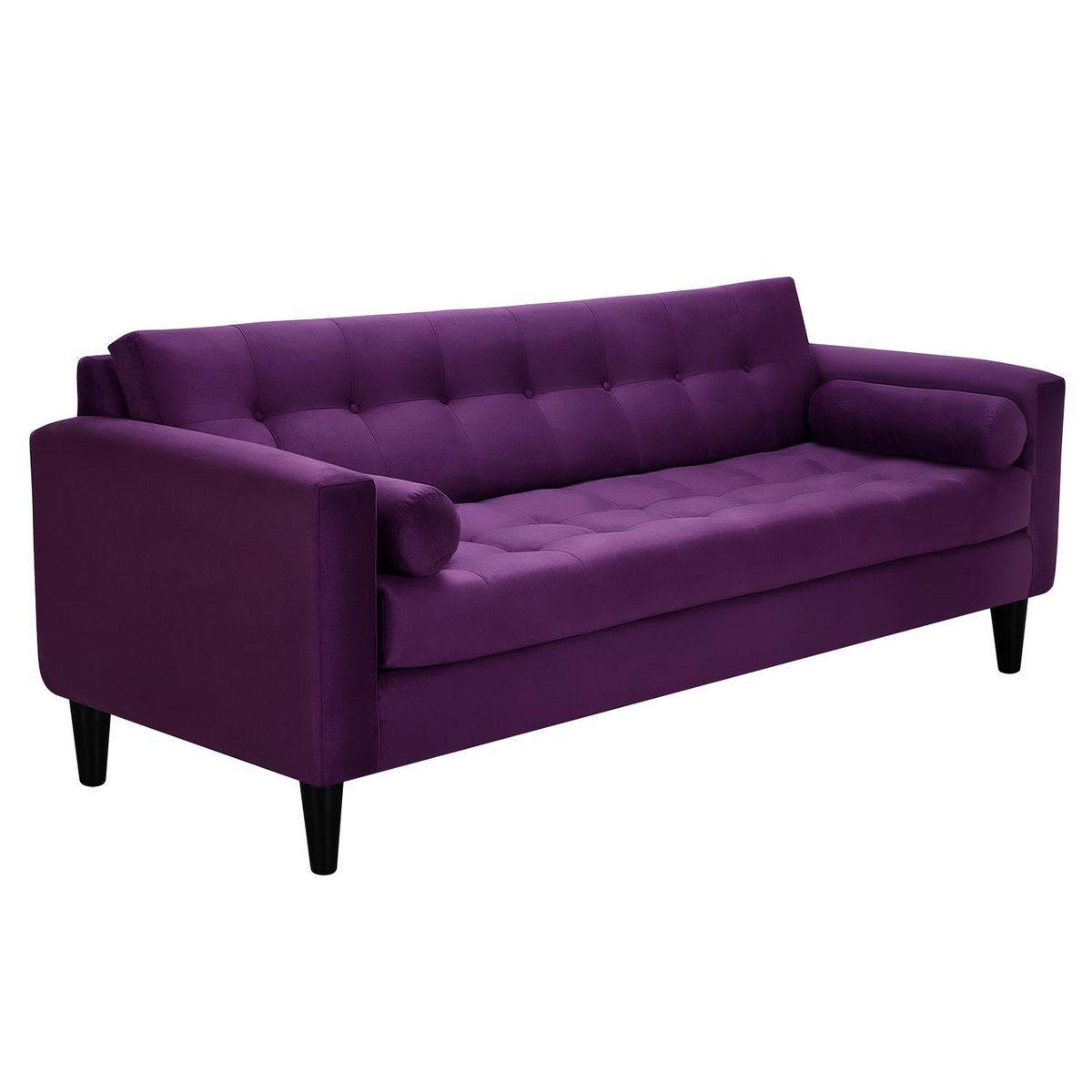 BODEVIR - Sofa Retro 3CG Felpa 00 Morado