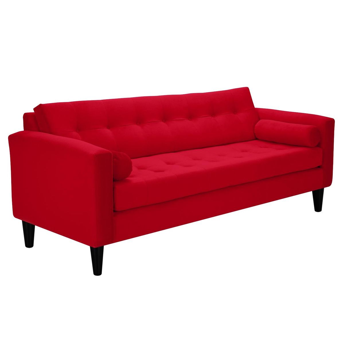 BODEVIR - Sofa Retro 3CG Felpa 00 Rojo