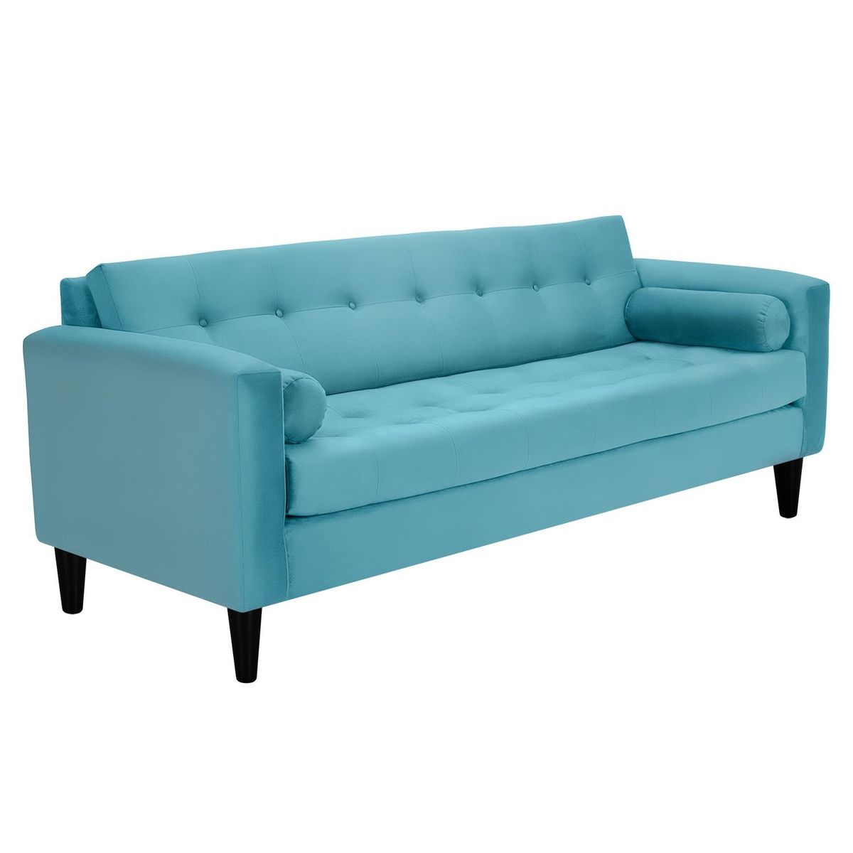 BODEVIR - Sofa Retro 3CG Felpa 00 Turquesa