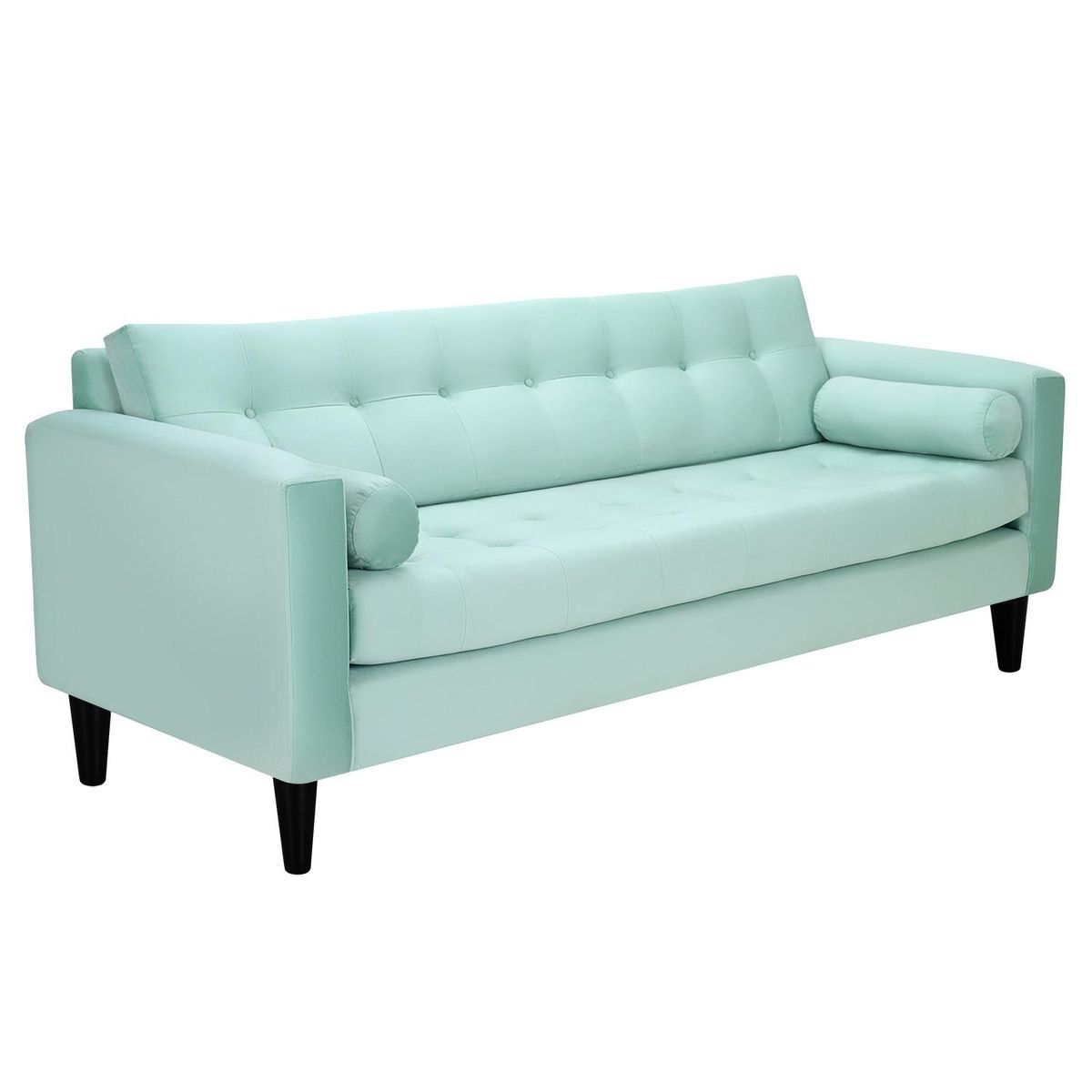 BODEVIR - Sofa Retro 3CG Felpa 00 Verde Agua