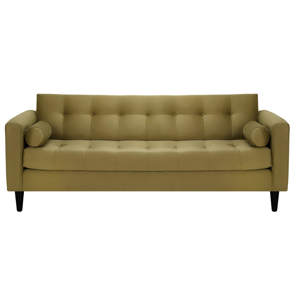 BODEVIR - Sofa Retro 3CG Felpa 00 Verde Musgo