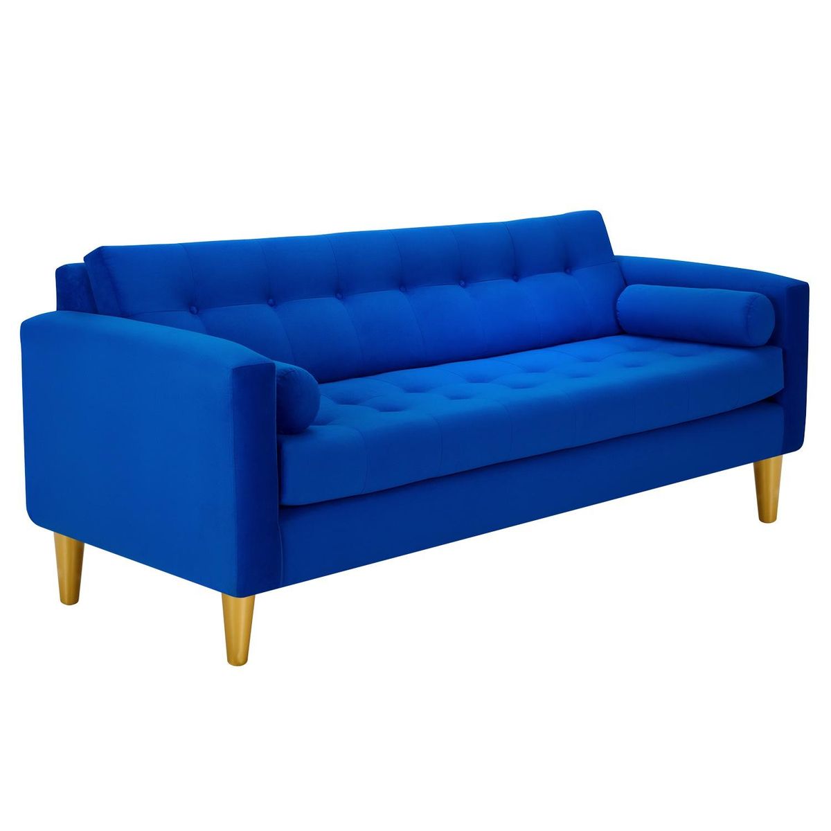 BODEVIR - Sofa Retro 3CG Felpa 01 Azul Rey