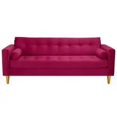 BODEVIR - Sofa Retro 3CG Felpa 01 Burdeo