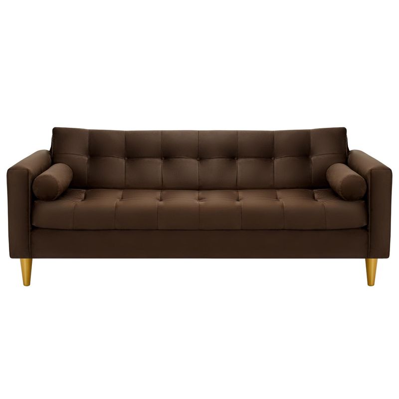 BODEVIR - Sofa Retro 3CG Felpa 01 Chocolate