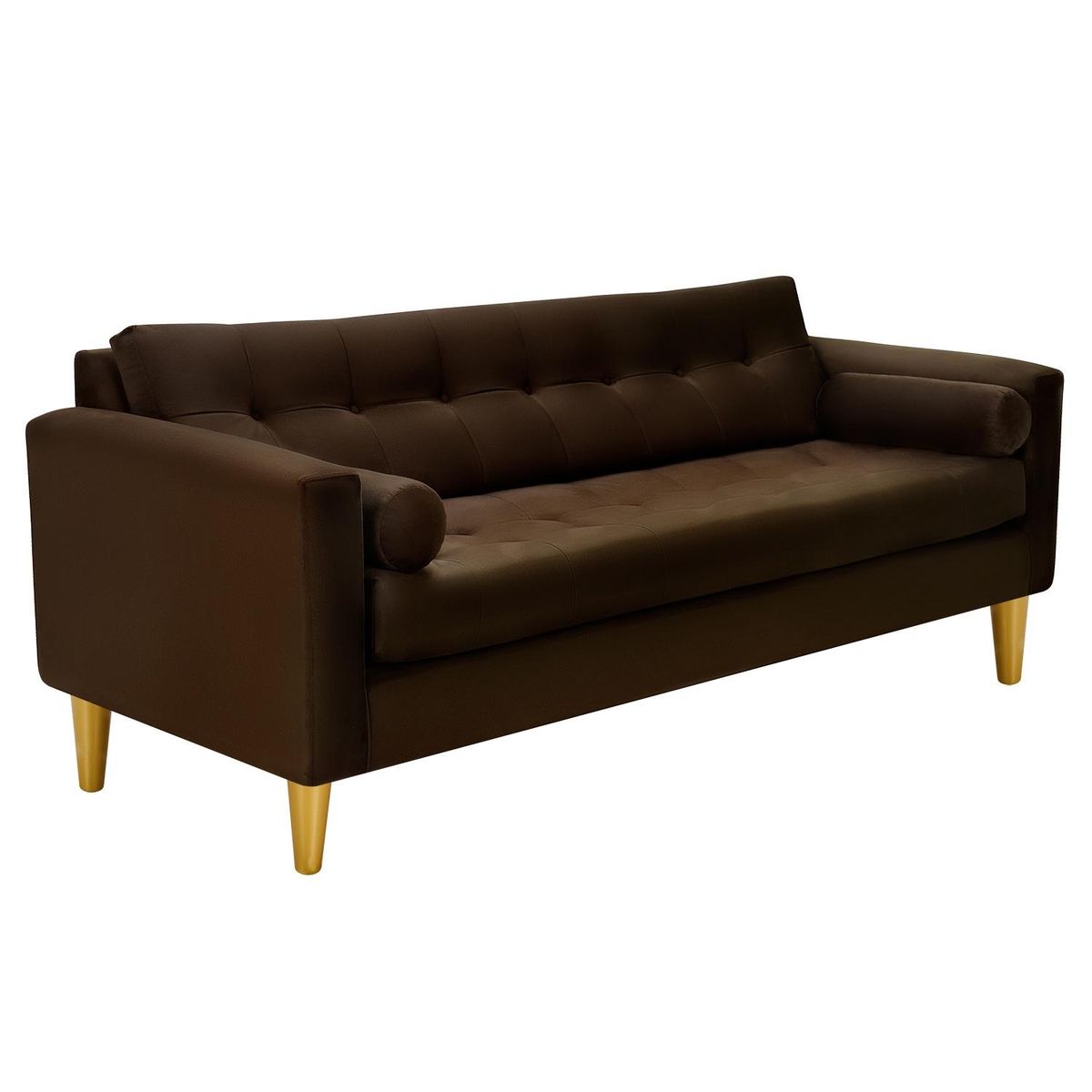 BODEVIR - Sofa Retro 3CG Felpa 01 Chocolate