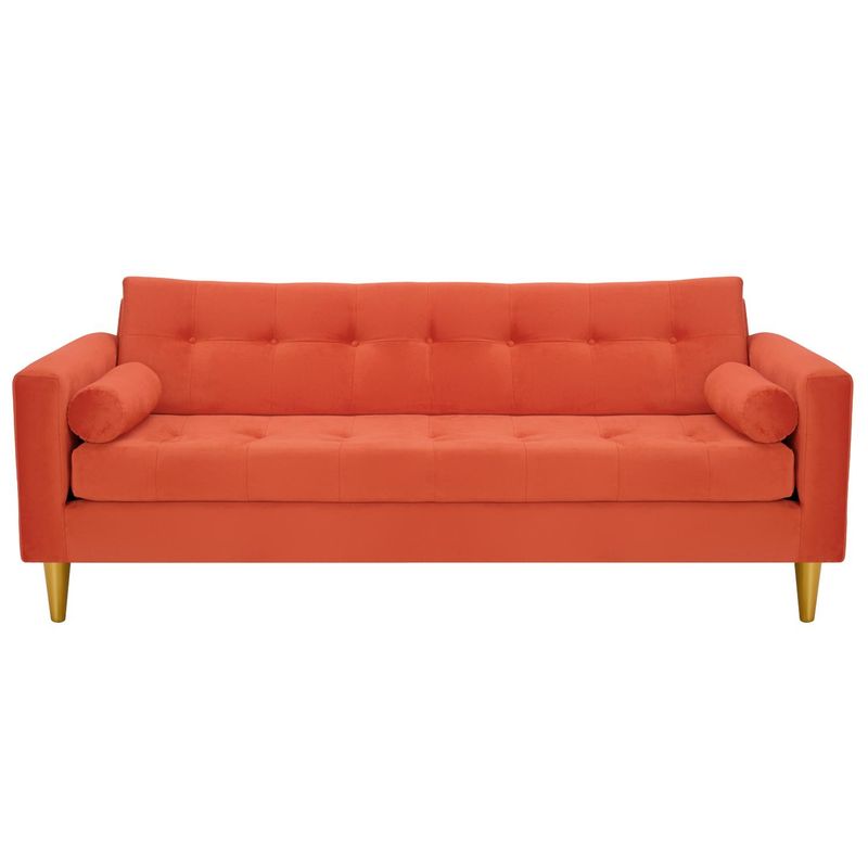 BODEVIR - Sofa Retro 3CG Felpa 01 Naranja