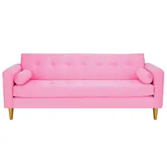 BODEVIR - Sofa Retro 3CG Felpa 01 Rosado