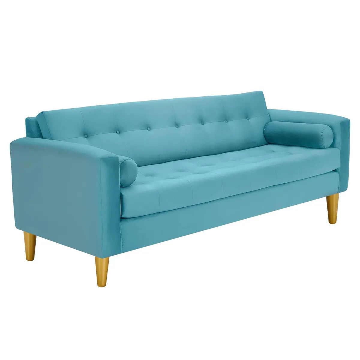 BODEVIR - Sofa Retro 3CG Felpa 01 Turquesa