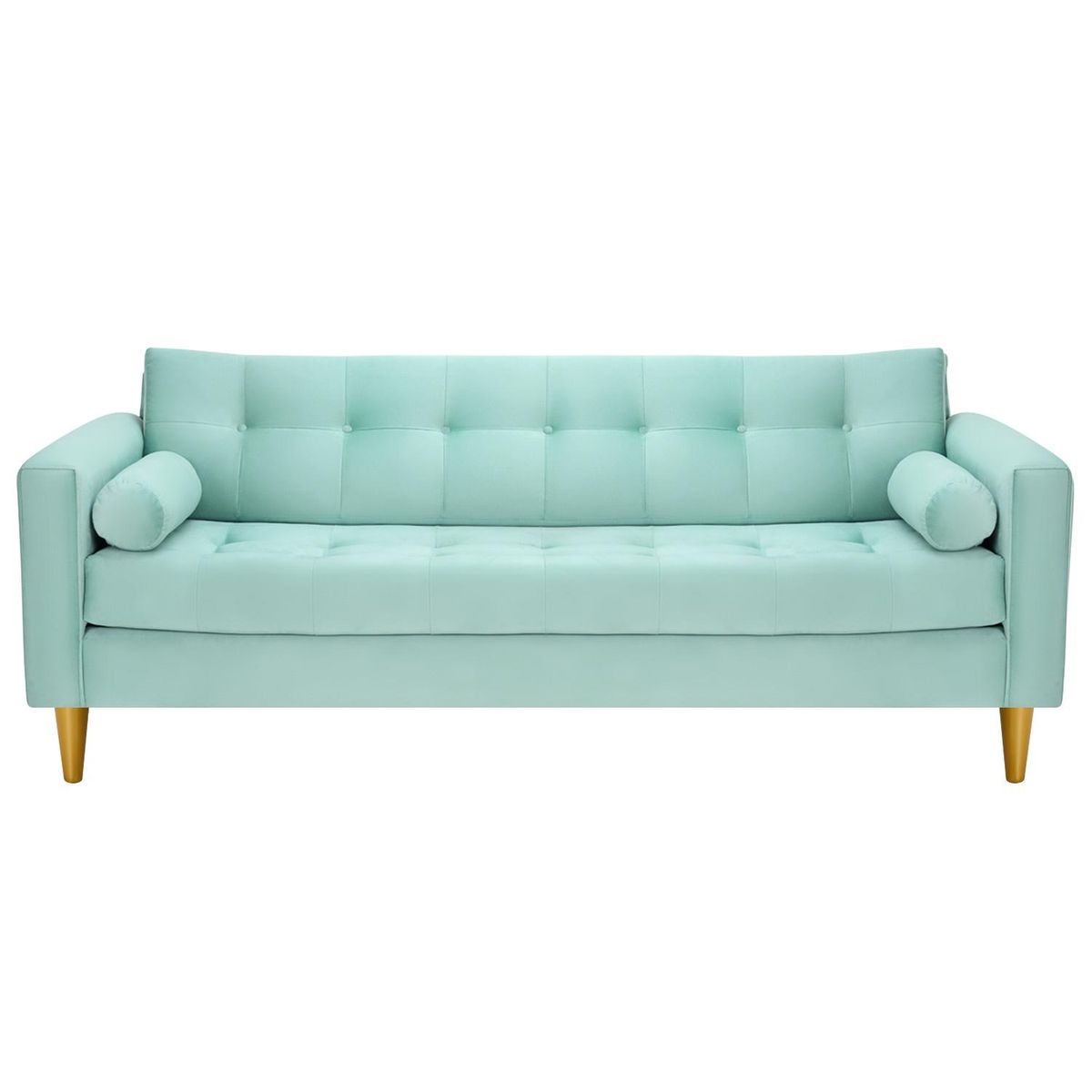 BODEVIR - Sofa Retro 3CG Felpa 01 Verde Agua