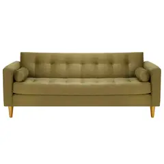 BODEVIR - Sofa Retro 3CG Felpa 01 Verde Musgo