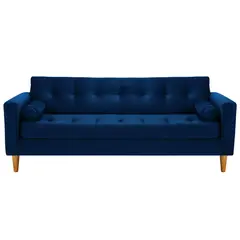BODEVIR - Sofa Retro 3CG Felpa 04 Azul Marino