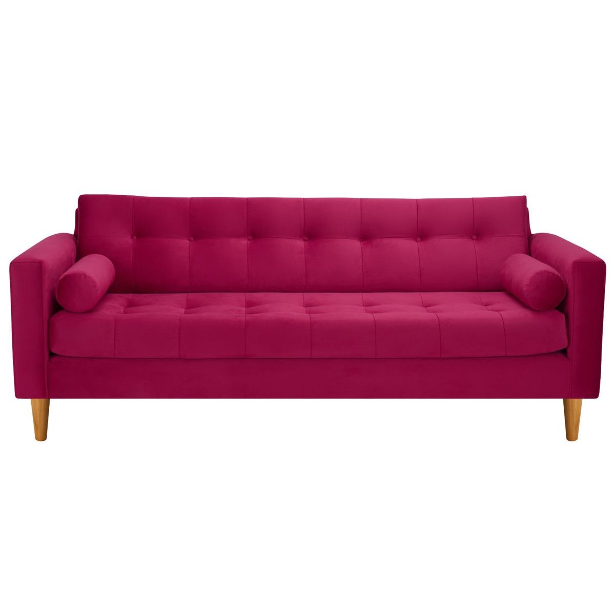 BODEVIR - Sofa Retro 3CG Felpa 04 Burdeo