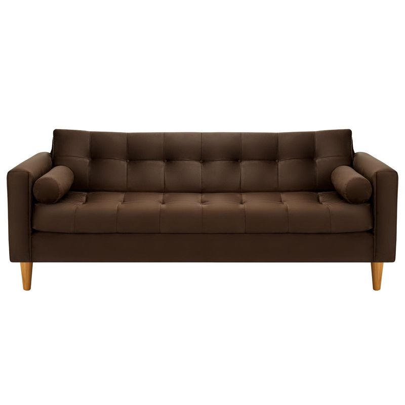 BODEVIR - Sofa Retro 3CG Felpa 04 Chocolate