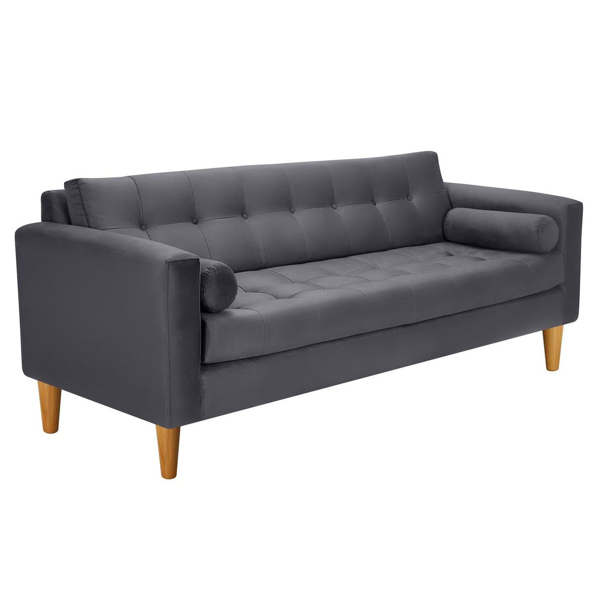 Sofa Retro 3CG Felpa 04 Gris, marca BODEVIR - Foto 2