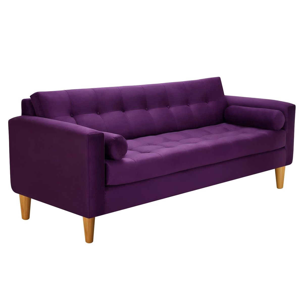 BODEVIR - Sofa Retro 3CG Felpa 04 Morado