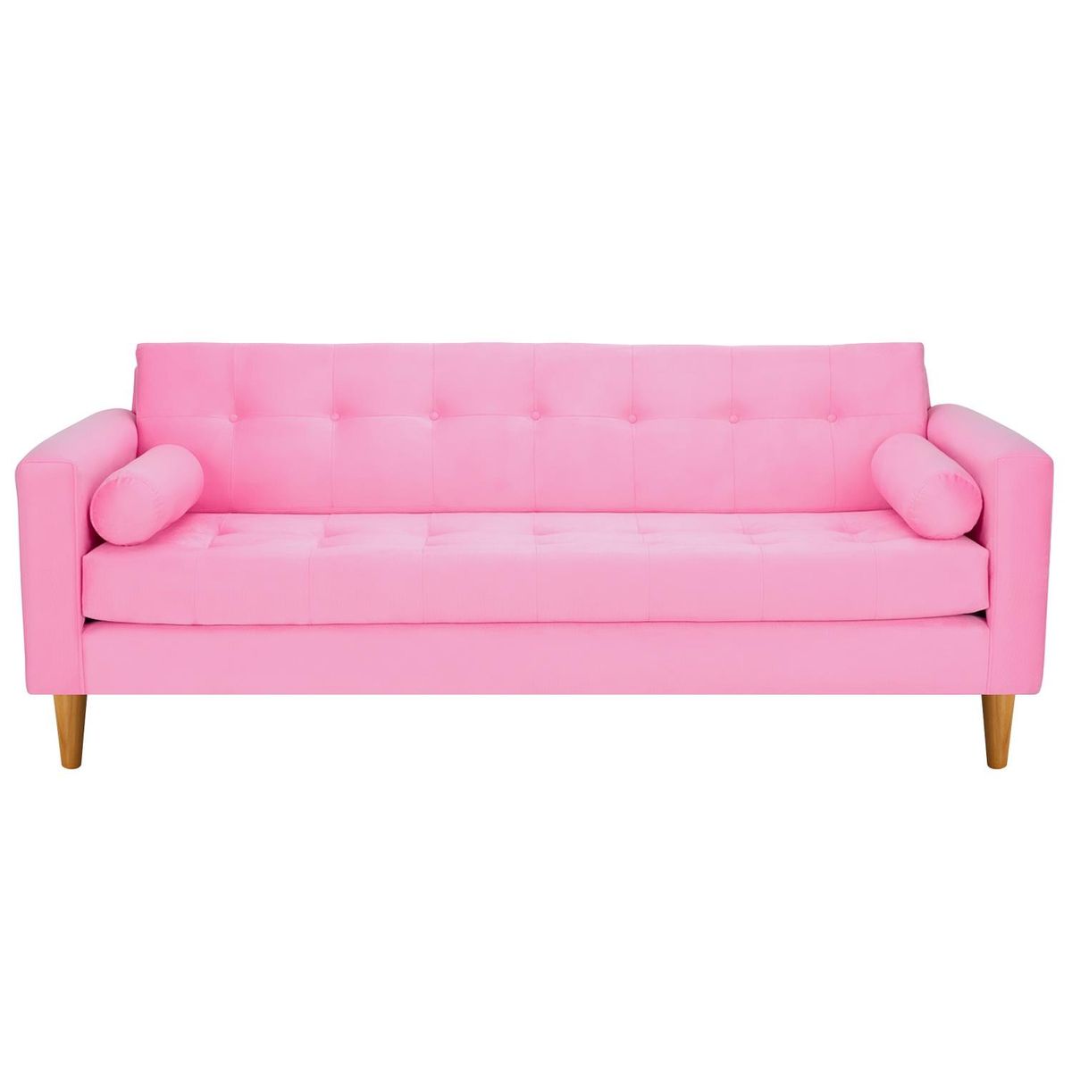 BODEVIR - Sofa Retro 3CG Felpa 04 Rosado