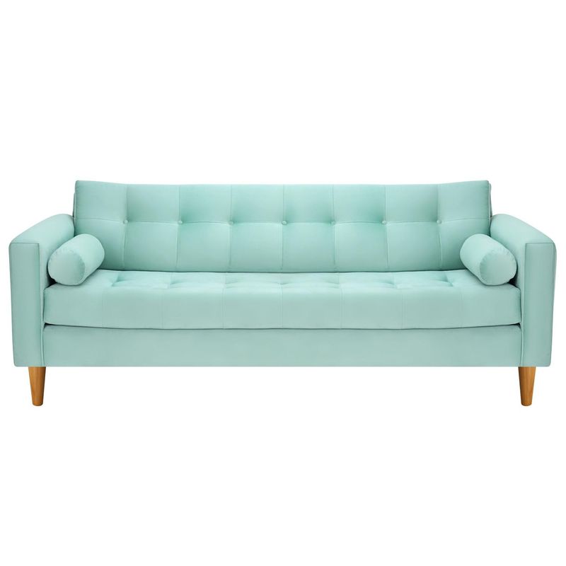 BODEVIR - Sofa Retro 3CG Felpa 04 Verde Agua