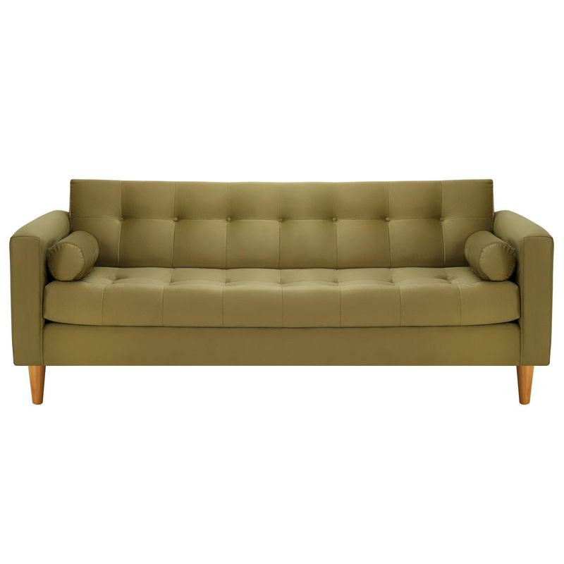 BODEVIR - Sofa Retro 3CG Felpa 04 Verde Musgo