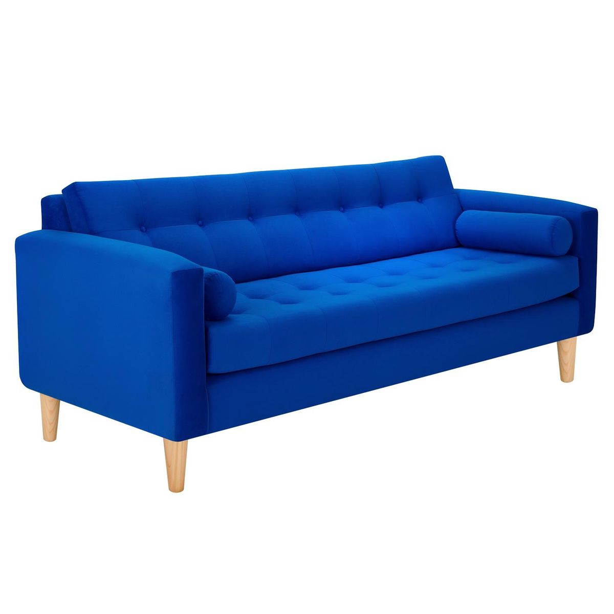 BODEVIR - Sofa Retro 3CG Felpa 05 Azul Rey
