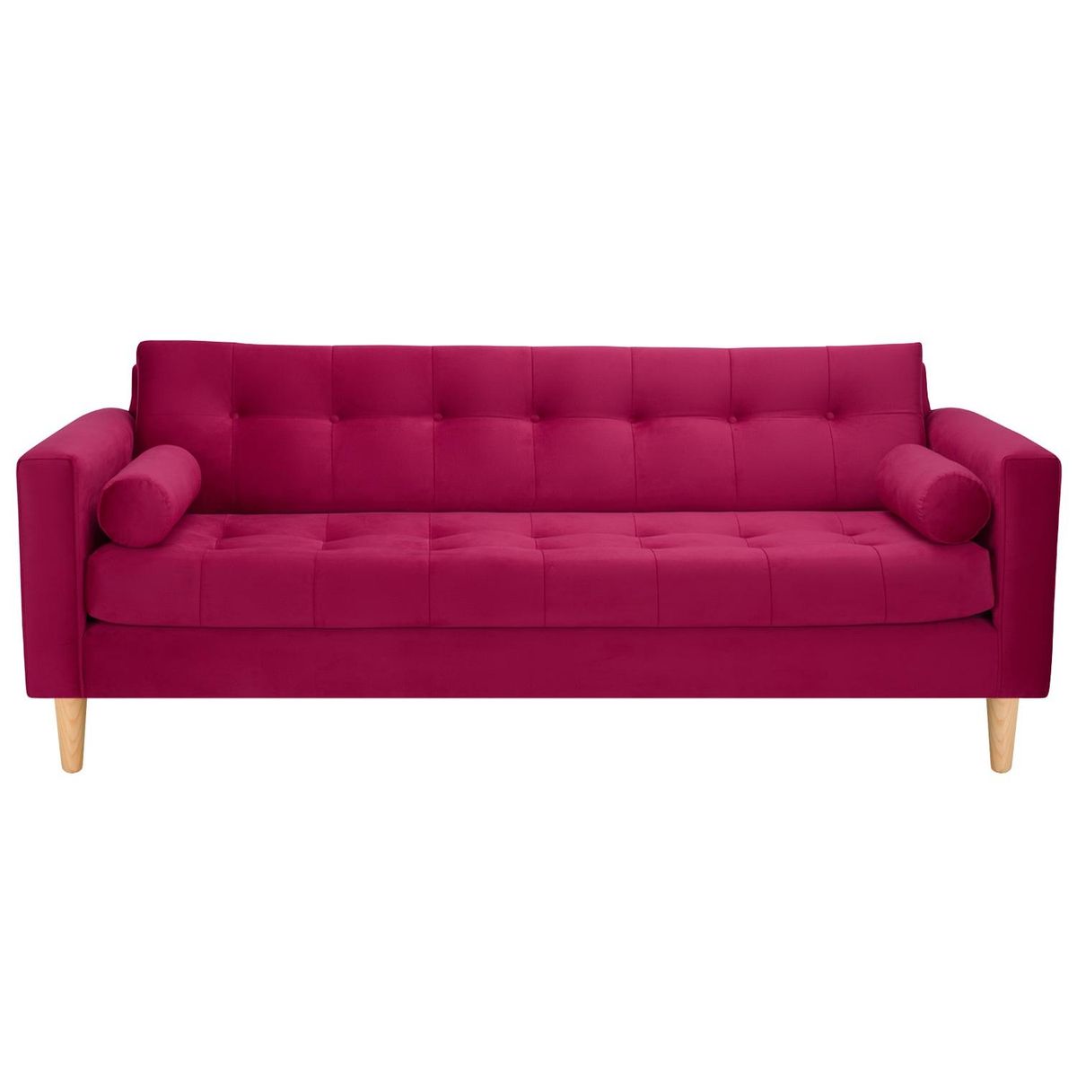 BODEVIR - Sofa Retro 3CG Felpa 05 Burdeo
