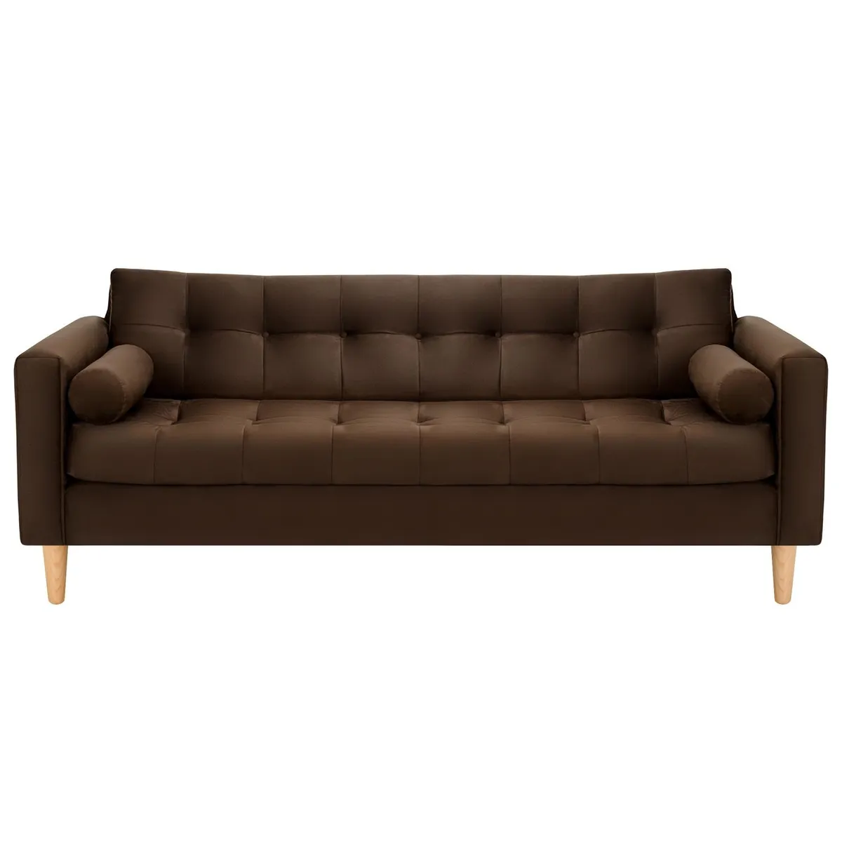 BODEVIR - Sofa Retro 3CG Felpa 05 Chocolate