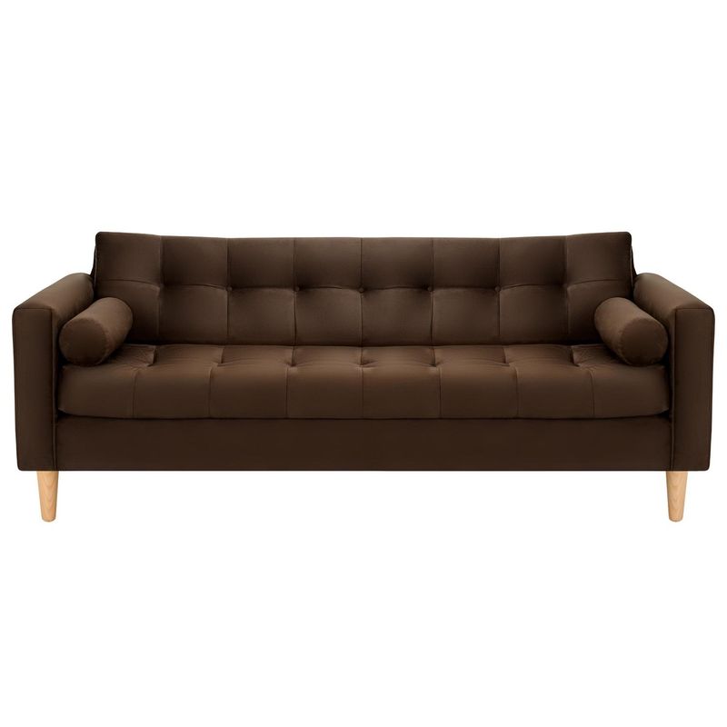 BODEVIR - Sofa Retro 3CG Felpa 05 Chocolate