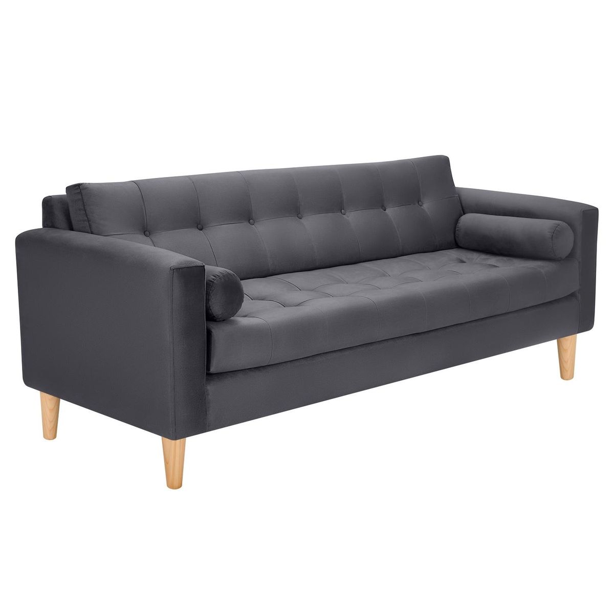 BODEVIR - Sofa Retro 3CG Felpa 05 Gris